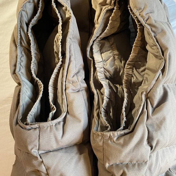 Eddie Bauer Goose Down Puffer Vest XL tan - Picture 10 of 10